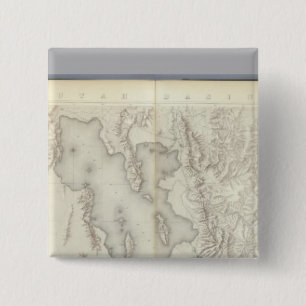 Badge Carré 5 Cm Cartes topographiques composites IV