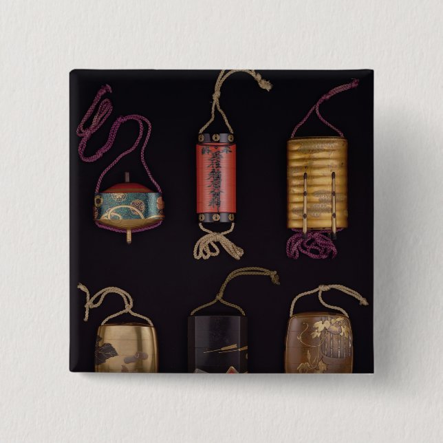 Badge Carré 5 Cm Cas d'Inro (Devant)