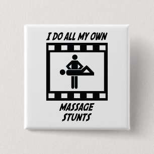 Badge Carré 5 Cm Cascades de massage