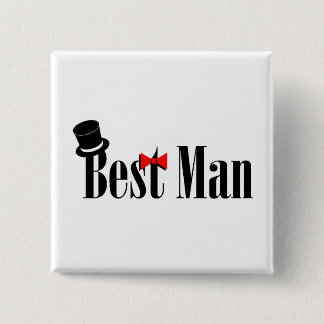 Badge Carré 5 Cm Casquette supérieur du meilleur homme
