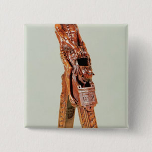 Badge Carré 5 Cm Casse-noix sous forme d'homme