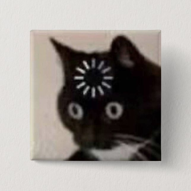 Badge Carré 5 Cm cat (Devant)