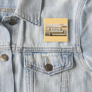 Badge Carré 5 Cm Catalogues d'archives vintage Organisation par Ong