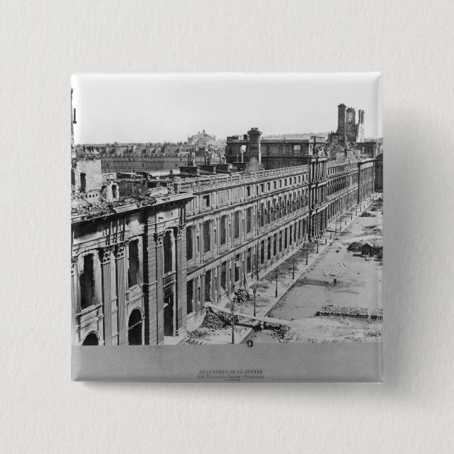 Badge Carré 5 Cm Catastrophes de guerre (Devant)