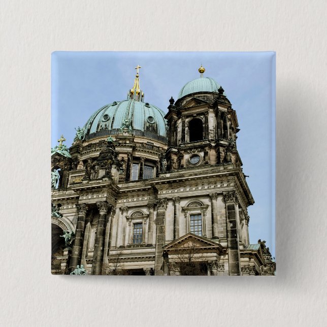 Badge Carré 5 Cm Cathédrale de Berlin (Devant)