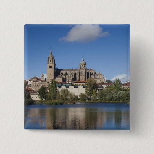 Badge Carré 5 Cm Cathédrales et ville de Salamanque