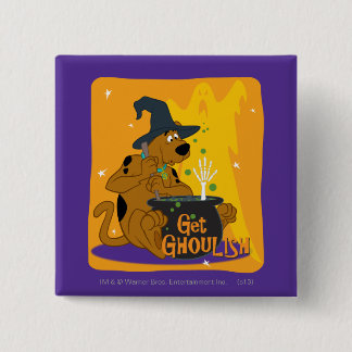 Badge Carré 5 Cm Cauldron de sorcière Scooby-Doo