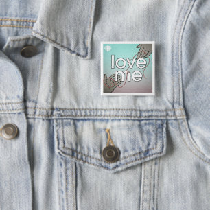 Badge Carré 5 Cm CBC Love Me