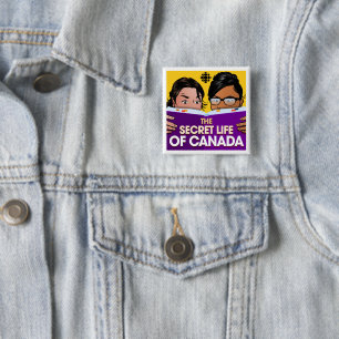 Badge Carré 5 Cm CBC The Secret Life of Canada