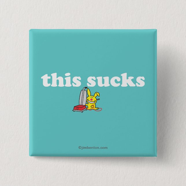 Badge Carré 5 Cm Ceci suce (Devant)