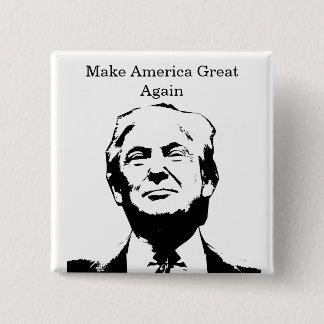 Badge Carré 5 Cm Célébrez l'Amérique 250 et le président Trump #14