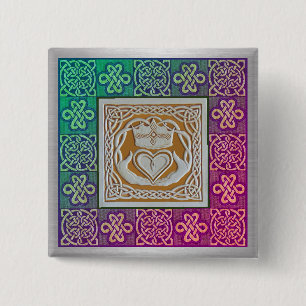Badge Carré 5 Cm Celtic knots