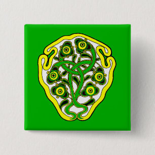 Badge Carré 5 Cm Celtic symbol