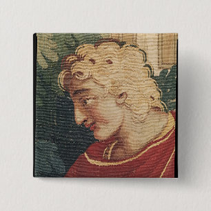 Badge Carré 5 Cm Cephalus et Procris, petit groupe de tête de