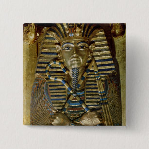 Badge Carré 5 Cm Cercueil les plus secrets de Tutankhamun