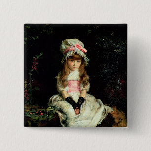 Badge Carré 5 Cm Cerise mûre, 1879