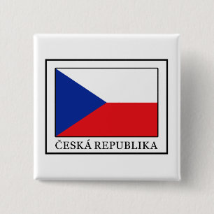 Badge Carré 5 Cm Ceska Republika