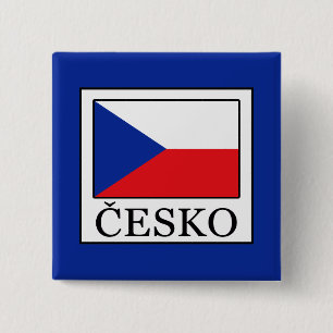 Badge Carré 5 Cm Česko