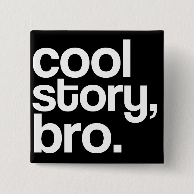 Badge Carré 5 Cm c'est cool, mon pote.bouton (Devant)