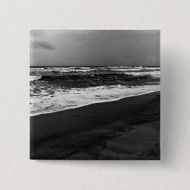 Badge Carré 5 Cm c'est la mer (Devant)