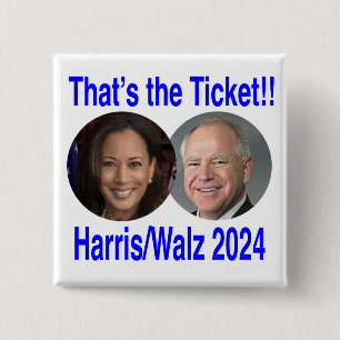 Badge Carré 5 Cm C'est le Billet