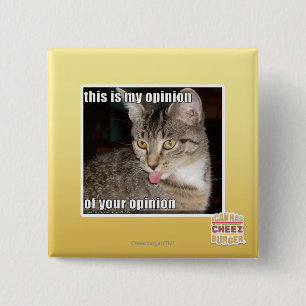 Badge Carré 5 Cm c'est mon avis