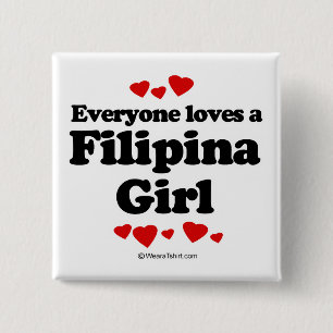 Badge Carré 5 Cm Chacun aime une Philippine