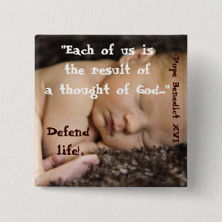 Badge Carré 5 Cm Chacun de nous est le résultat d'une pensée de