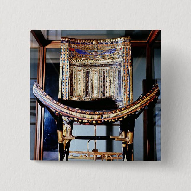 Badge Carré 5 Cm Chaise ecclésiastique, de la tombe de (Devant)