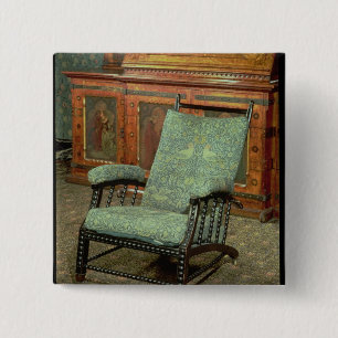 Badge Carré 5 Cm Chaise par William Morris