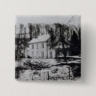 Badge Carré 5 Cm Chambre d'Asham près de Beddingham dans le Sussex