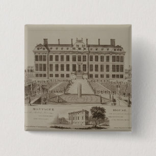 Badge Carré 5 Cm Chambre de Montague, maintenant British Museum,