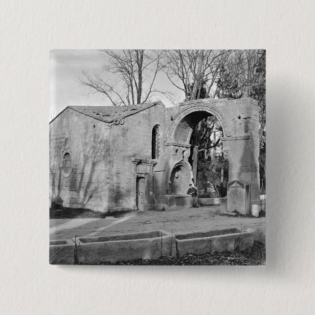 Badge Carré 5 Cm Chapelle de Saint-Accurse (Devant)