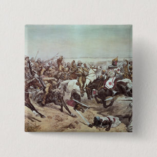 Badge Carré 5 Cm Charge de 21ème Lancers à Omdurman 2