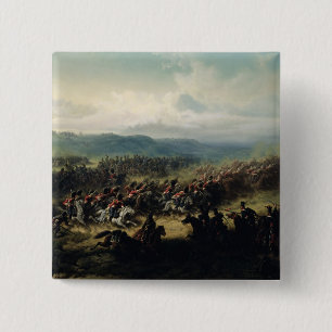 Badge Carré 5 Cm Charge de la brigade légère, le 25 octobre 1854