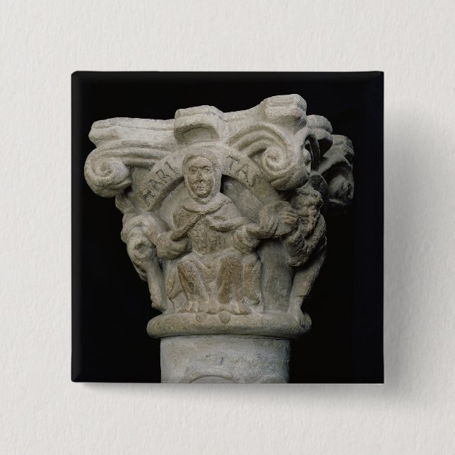 Badge Carré 5 Cm Charité (Devant)