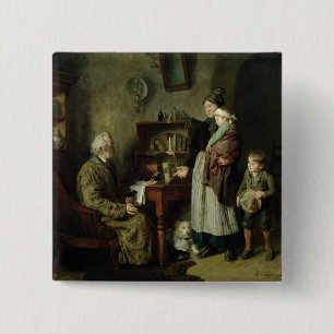 Badge Carré 5 Cm Charité 2