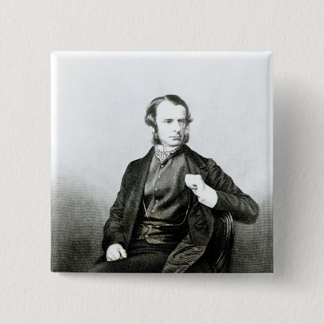 Badge Carré 5 Cm Charles Kingsley (Devant)