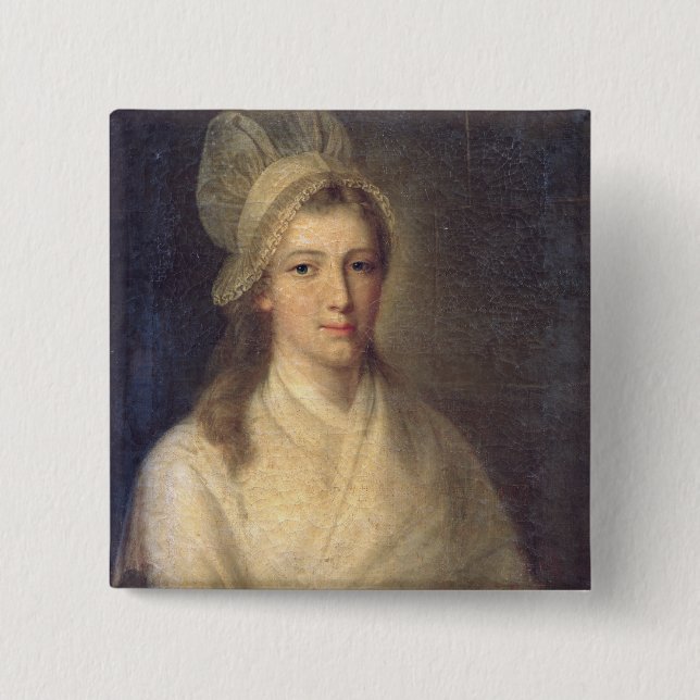 Badge Carré 5 Cm Charlotte Corday (Devant)