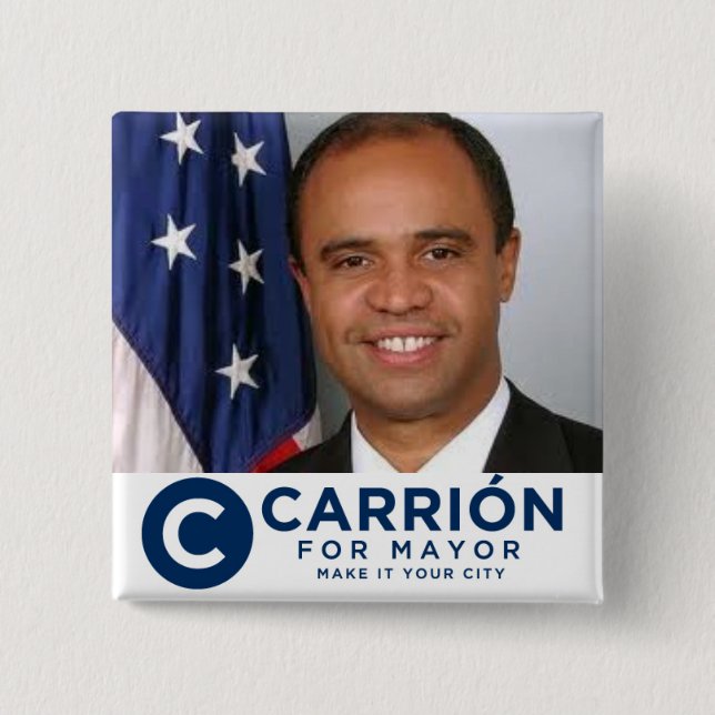 Badge Carré 5 Cm Charogne pour le maire (Devant)