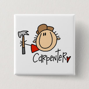 Badge Carré 5 Cm Charpentier homme