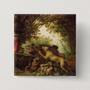 Badge Carré 5 Cm Chasse à verrat, 1611