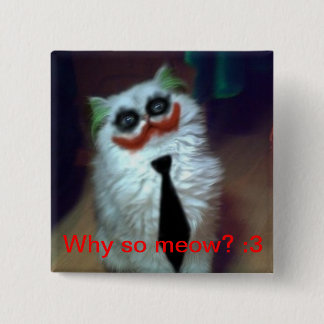 Badge Carré 5 Cm Chat de joker