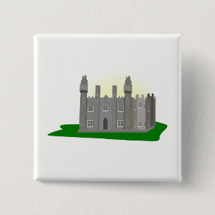 Badge Carré 5 Cm Château