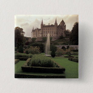 Badge Carré 5 Cm Château de Dunrobin, Écosse