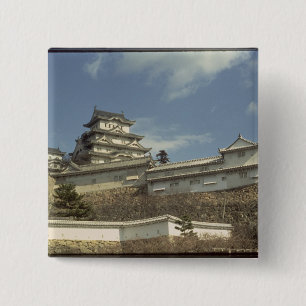 Badge Carré 5 Cm Château de Himeji, Kyoto, accompli 1609