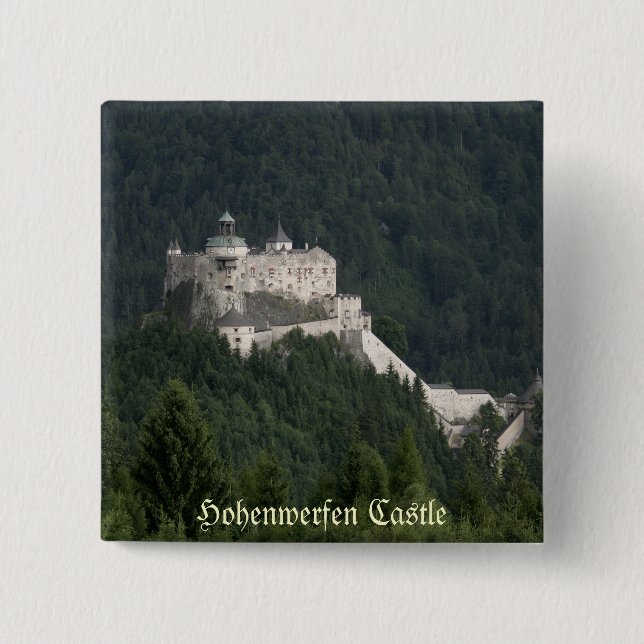 Badge Carré 5 Cm Château de Hohenwerfen (Devant)
