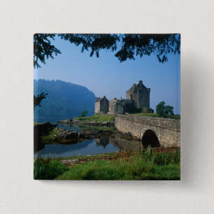 Badge Carré 5 Cm Château d'Eilean Donan, Highlands, Écosse 2