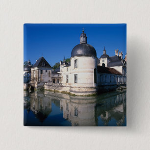 Badge Carré 5 Cm Château Tanlay, Tanlay, Bourgogne, France