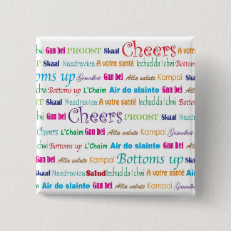 Badge Carré 5 Cm Cheers_Around le monde